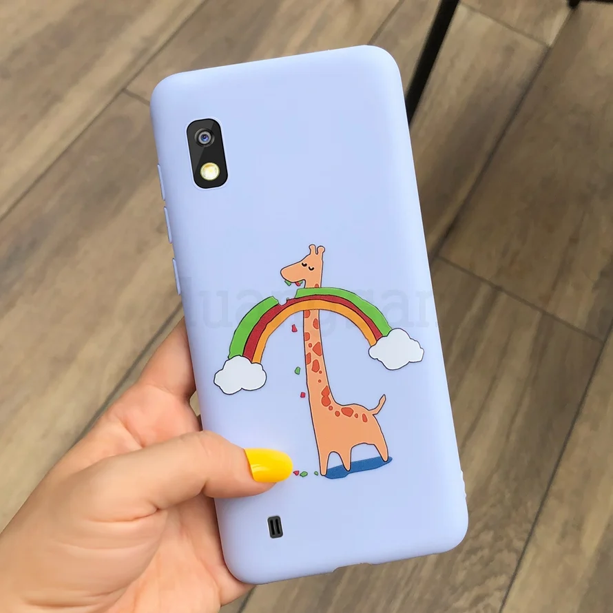 Классный чехол для samsung Galaxy A10 A20 A30 A40 A50 A70 силиконовый мягкий ТПУ чехол для samsung Galaxy A 40 A20 A30 A50 задняя крышка - Цвет: Сиренево-синего цвета