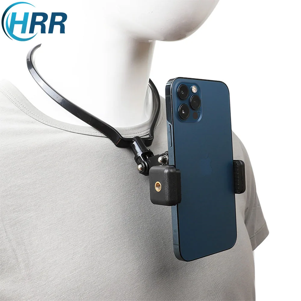 

Neck Holder Mount for GoPro Hero 10 9 8 7 6 5 4 AKASO DJI Action Camera and iPhone Phone Samsung Xiaomi Video Shoot Accessories