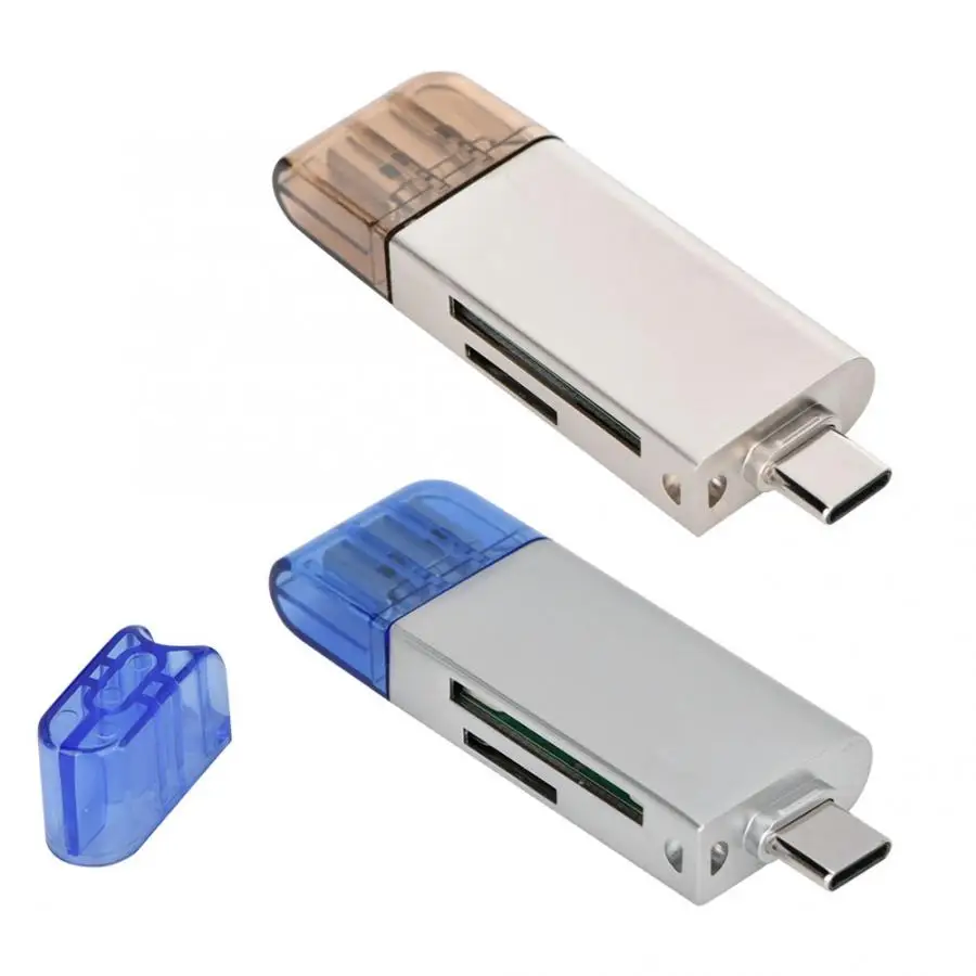 Мини USB OTG телефон адаптер Поддержка тип-c Micro USB/TF устройство для чтения карт памяти конвертер адаптер для мобильного телефона планшета ПК