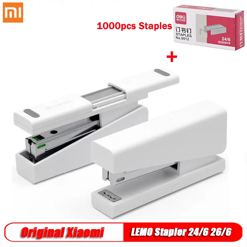 Оригинальный степлер Xiaomi Mijia Kaco LEMO 24/6 26/6 с 100 шт. скоб для обвязки бумаги бизнеса