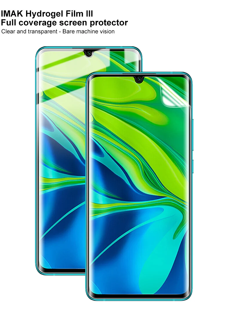 Для Xiaomi Mi Note 10 защитная пленка IMAK Hydrogel III Передняя и задняя 0,15 мм мягкая защитная пленка tpu для Xiaomi Mi Note 10 Pro