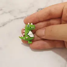 Mini dinosaures slime Flatback, 100 pièces/lot, jouets pour enfants, breloques de remplissage Slime, artisanat de bricolage pour Scrapbooking 