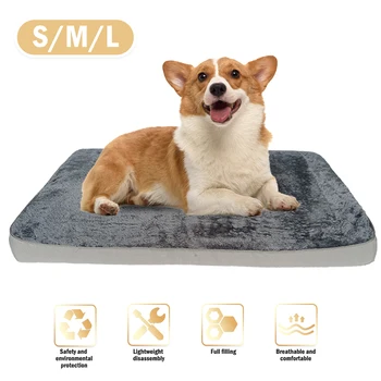 

Pet Mat Dog Mattress Cat Dog Kennel Soft Memory Foam Pet Kitten Memory Foam Mat-Flat Style