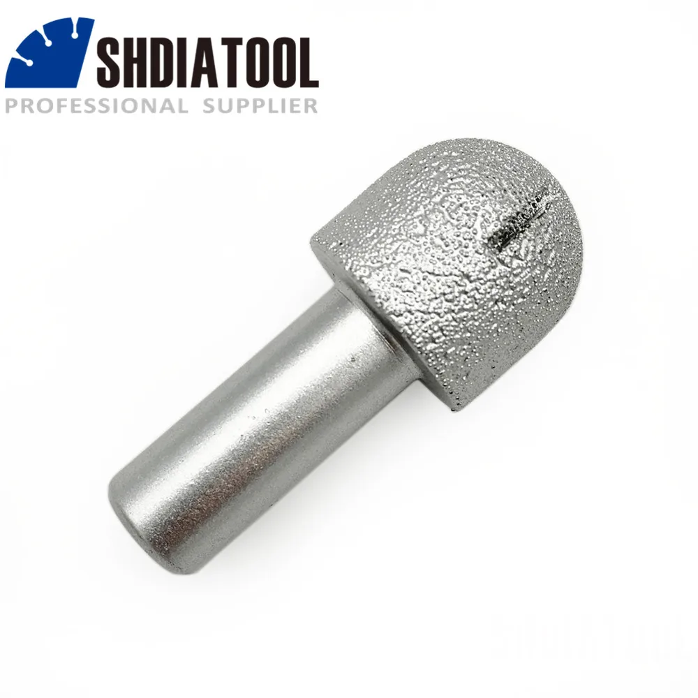 SHDIATOOL № 12 Радиус мм круглые пайки алмазные фрезы с 1/2 "хвостовиком кромки