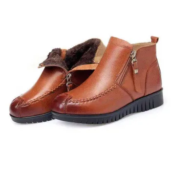 

Women Boots Brand fashion Winter Warm female Boots Platform Flats Shoes Waterproof 2020 snow Shoes Non-Slip boots