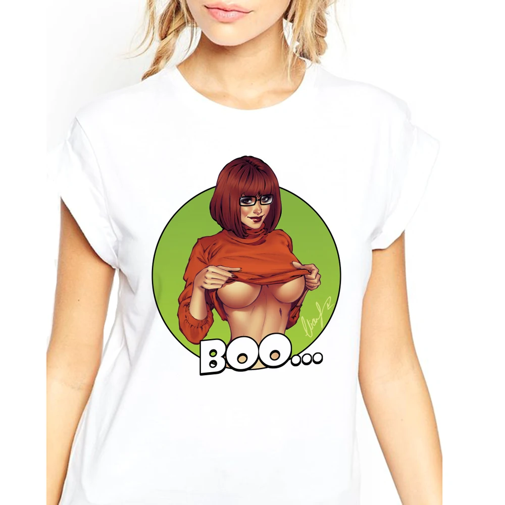 

Big Boobs Sexy Stomach Pack Abs Print T Shirt Women Short Sleeve Creative Pattern Funny Female Modal Tops Novelty Tees Harajuku