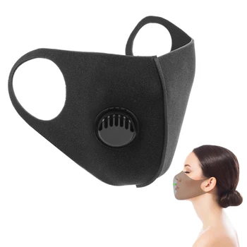 

3D Fashion Reusable Mouth Face Mask With Valve Dust Anti Pollution Filter Face Masks Respirator For Sport Cycling Bicycle Bike