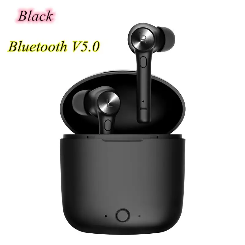 

Teamyo Wireless Bluetooth Headset for Mobile Phone Bass Stereo Sports Earbuds Built-in Microphone with Charging Box Headphones