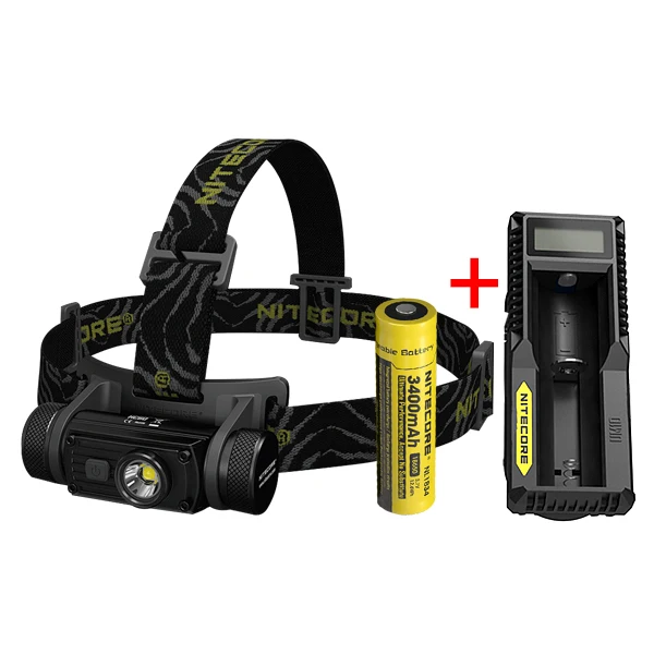 HC60--UM10 Nitecore HC60 1000 люмен CREE XM-L2 U2 светодиодный USB Перезаряжаемые фары с 3400 мА/ч, 18650 Батарея - Испускаемый цвет: HC60--UM10
