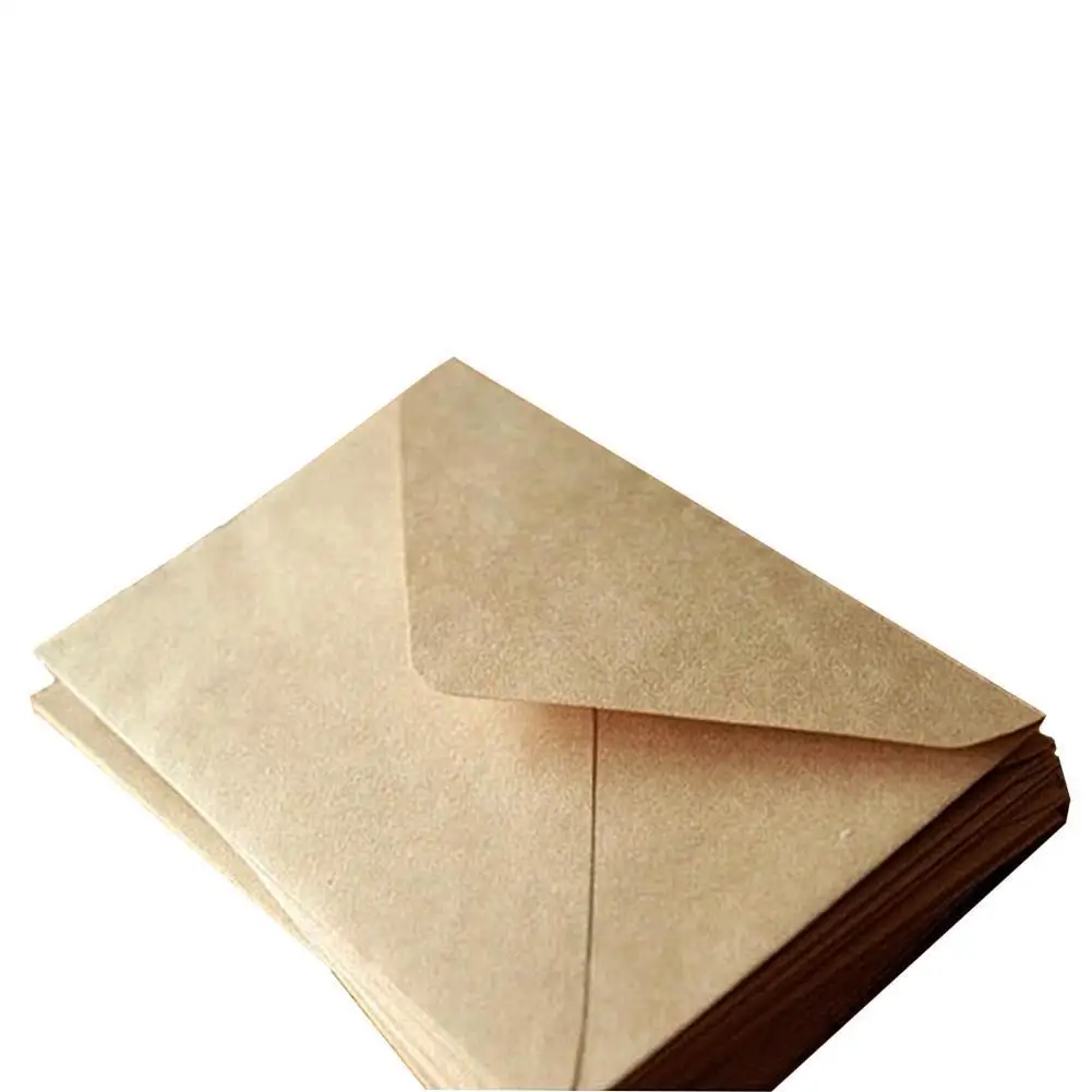 

100pcs Classical Kraft Blank Mini Paper Window Envelopes As Wedding A Invitation Envelope Envelope Gift Gift M2T0