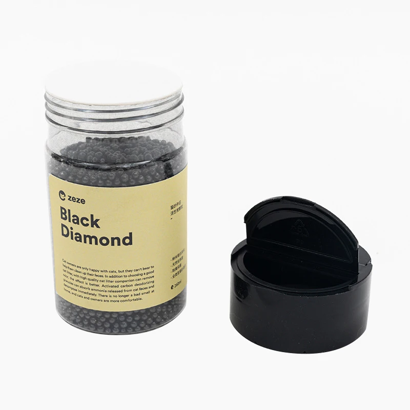 Cat Litter Deodorizing Beads Black Bamboo Charcoal Activated Carbon For Odor Removing Cat Litter Deodorizing Beads 260ml
