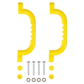 

2 Piece Handle with Handle Solid Safety Toy Set Handle for Rock Climbing Frame Tree House Den Playhouse