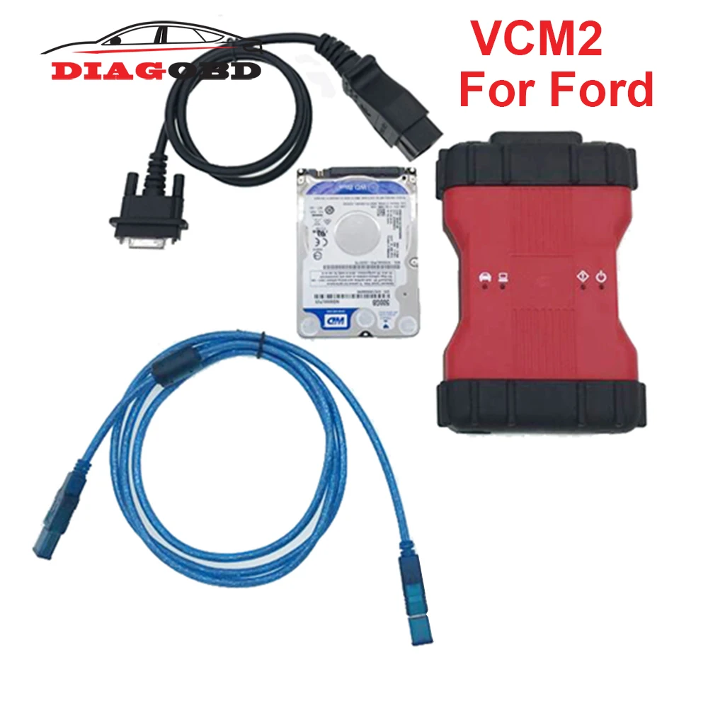 VCM2 для Ford VCM2 VCM 2 OBDII сканер инструмент Лучший VCMII поддержка транспортных средств VCM ids 2 полный чип OBD2 Obd 2 Автомобильный диагностический сканер