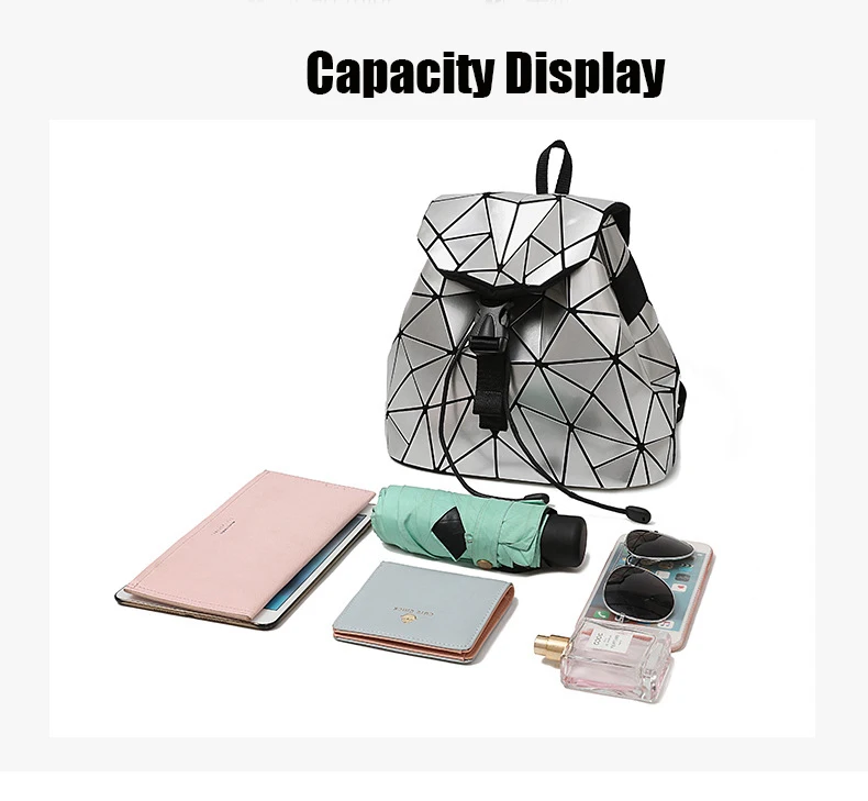 stylish backpacks for laptops Irregular Geometric Triangle Sequin Backpack Women Bagpack Fashion Female Backpacks for Girls rugzak back pack stylish backpacks for moms