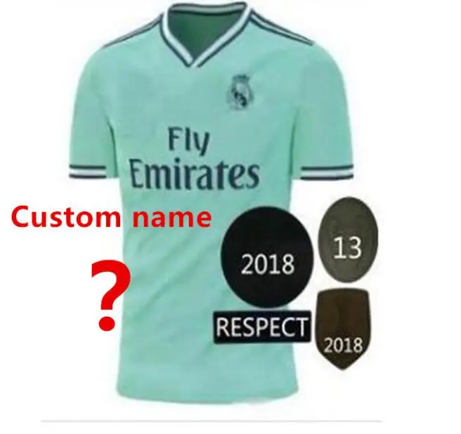 Новое поступление настоящие матриды футболки 19 20 Luka Jovic MODRIC Hazard 3rd ISCO ASENSIO футболки для взрослых - Цвет: shirt