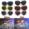 1PC Love Heart Shaped Effects Glasses Watch The Lights Change to Heart Shape At Night Diffraction Glasses Women Fashion Sunglass ► Photo 1/6