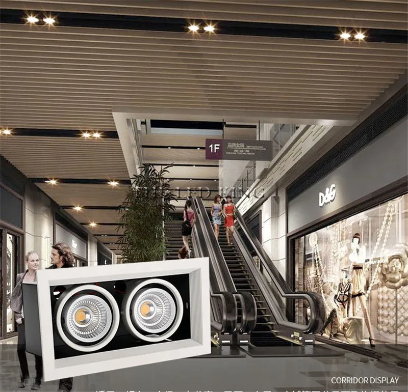 Super Bright Square LED Downlight 10W 20W 30W Aluminum AC220V 110V LED Down Light Ceiling Recessed Spot Light Indoor Lighting