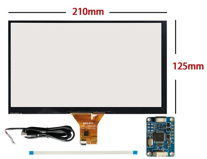 7/8/9/10.1 inch 1024*600 Screen LCD Display with HDMI VGA Driver Board Monitor for Raspberry Pi Banana/Orange Pi Mini computer - Цвет: 9 inch Touchscreen