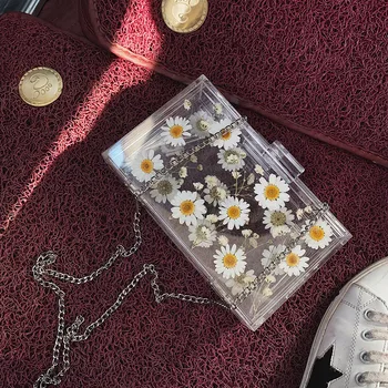 

mini bags for women casual pvc transparent bag flowers beach tote bag waterproof ladies cross-body bags purse chain borse#g30