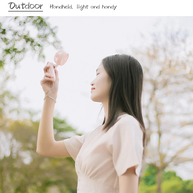 USB мини вентилятор мобильный телефон клип портативный открытый с шнурком