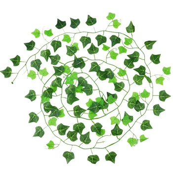 

12 Pack Artificial Ivy Garland Vine,Plastic Ivy Vines Fake Ivy Garland for Wedding Party Decoration Garden Wall Greenery Decorat