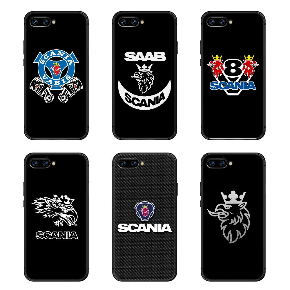 

scania truck Brand Phone Case Cover Hull For HUAWEI honor 8 8c 8a 8x 9 9a 9x V10 MATE 10 20 I lite pro black back trend hoesjes