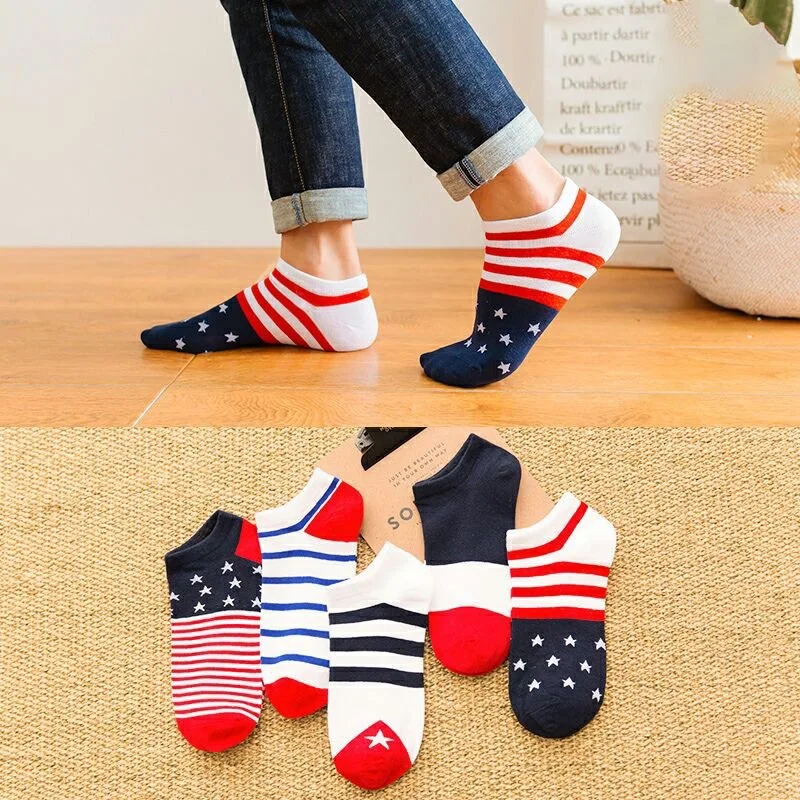 

2020 New Men Fashion Color Socks Summer Leisure Short Breathable Absorbent Cotton Thin Breathes Absorbs Sweat Socks Hot Sale