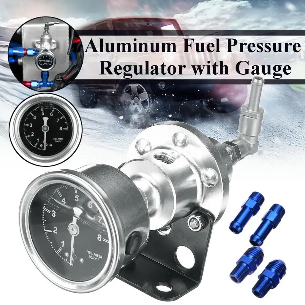 Универсальный Регулируемый Алюминиевый Регулятор давления топлива бустер для с