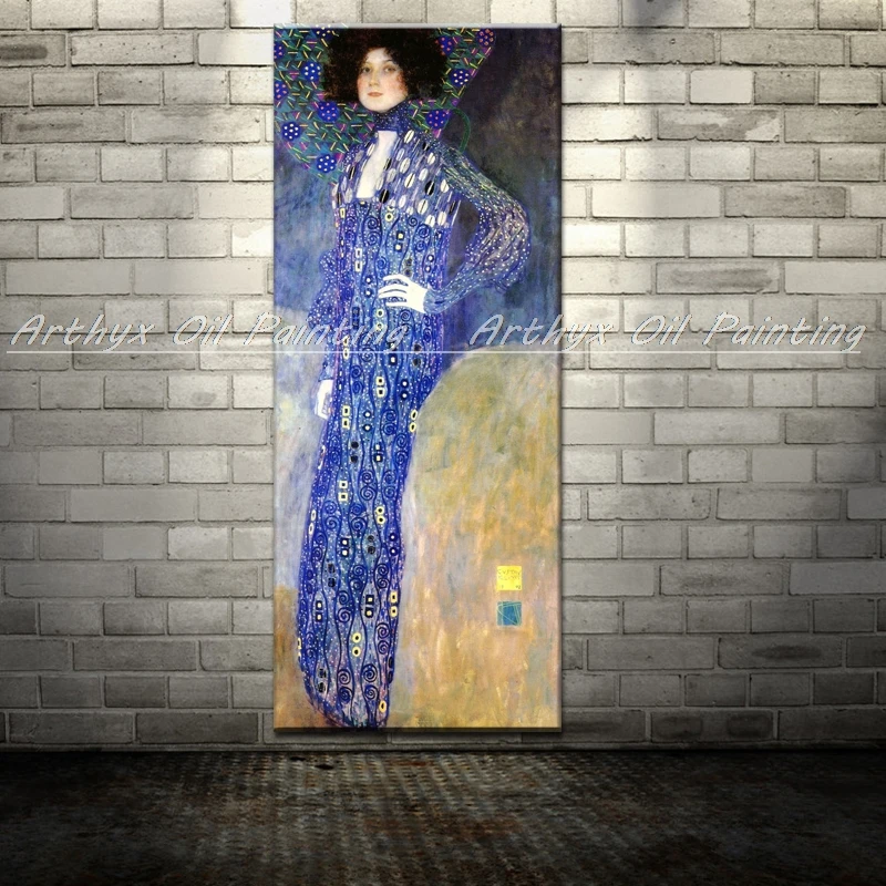 Картина маслом Густава Климта на холсте с принтом|paintings decoration|decorative painting craftspainting