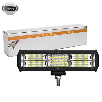 

216W12inch LED work light bar combo beam car Driving lights for Off Road truck 4WD 4x4 UAZ motorcycle ramp 12V 24V auto fog lamp