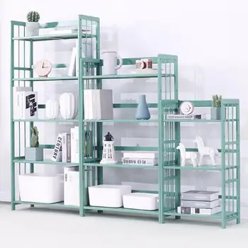 

Bookshelf floor simple living room children's student racks bay window economy storage rack solid wood creative bookcase