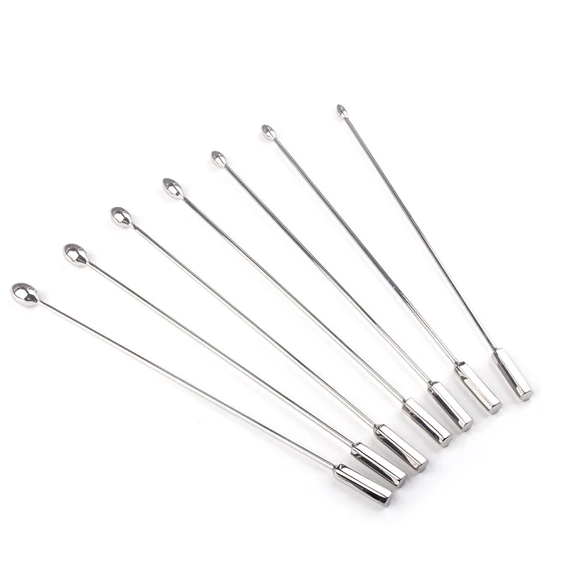 Stainless Steel Urethral Catheter Penis Plug Dilator 7 Different Size Dia 1 Set Male Sex Toy for Men
