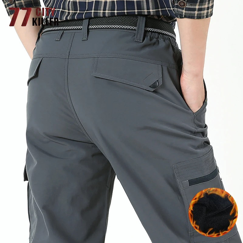 77City Killer Winter Tactical Pants Men Thick Quick Drying Waterproof Joggers Male Military Fleece Warm Straight Trousers M-4XL 77City Killer Winter Tactical Pants Men Thick Quick Drying Waterproof Joggers Male Military Fleece Warm Straight Trousers M-4XL