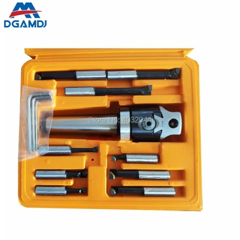 

MT2 MT3 MT4 R8 C20 C25BT30NT30BT40NT40rough boring set with F1-12 boring head one, 12mm boring bar 9 pcs, one boring head handle