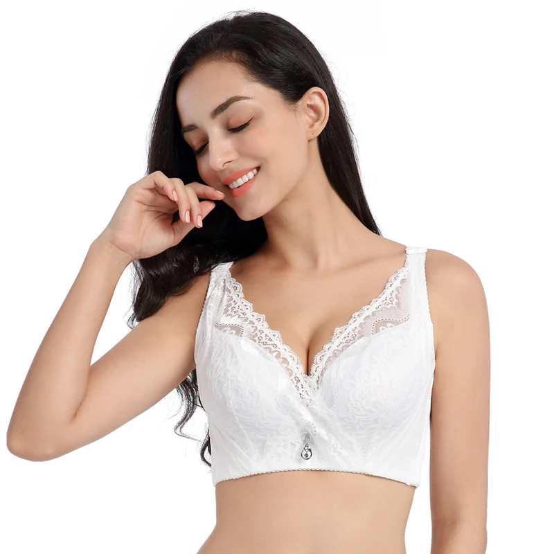 Бюстгальтеры размера плюс для женщин wonderbra, женское нижнее белье, женский бюстгальтер большого размера, бюстгальтер пуш-ап 48D 48E 115E - Цвет: white