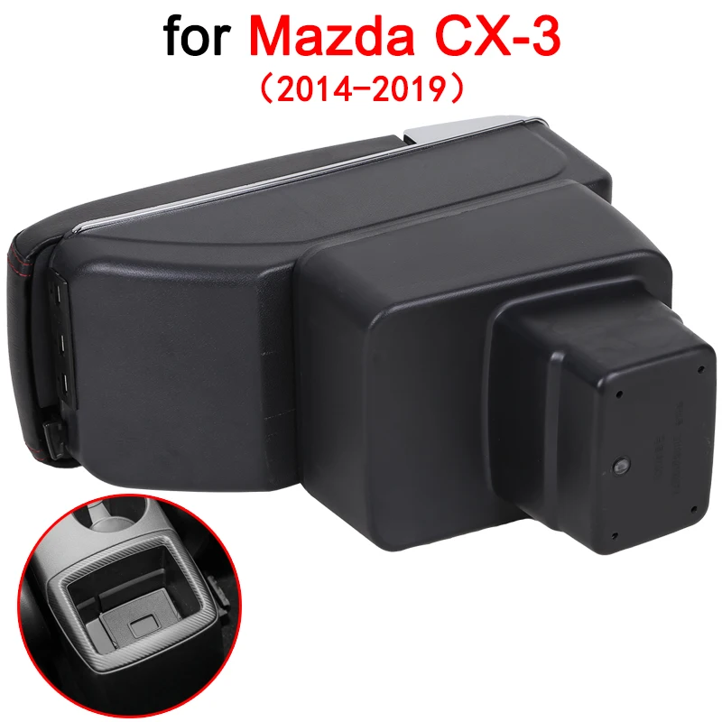 Подлокотник для Mazda CX 3 подлокотник CX3 2014 2019 универсальный держатель чашки