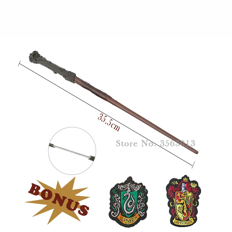 28 видов металлических сердечников гончарные волшебные палочки Косплей Рон Волдеморт Гермиона волшебная палочка аррид тканевая этикетка в качестве бонуса без коробки - Цвет: Harry 3