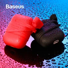 Чехол для наушников Baseus для Apple AirPods защитный чехол с магнитным ремешком против потери для Air Pods силиконовый чехол Аксессуары