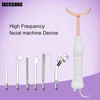 

Electrotherapy Wand Glass Tube Comb High Frequency Bactericidal Acne Spot Remover Hair Facial Body Spa Beauty Care