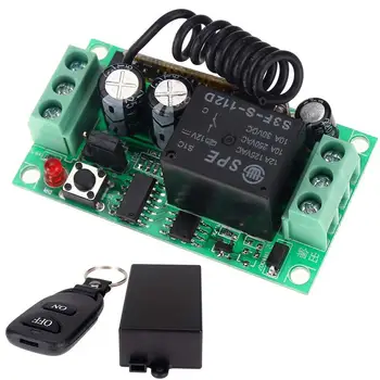 

3 Modes 12V 10A Relay 1CH Wireless RF Remote Control Switch Transmit Receiver