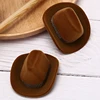 1Pcs Creative Cowboy Hat Shape Rings Box Velvet Jewelry Display Box Storage Case Jewelry Packaging Display New ► Photo 3/6