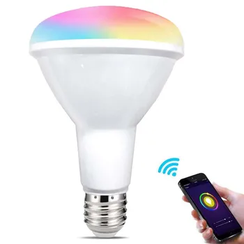 

RGB Smart Light Bulb,LED Warm White Cold White Dimmable Bulbs,Vioce Control,Schedule Setting Lights With APP
