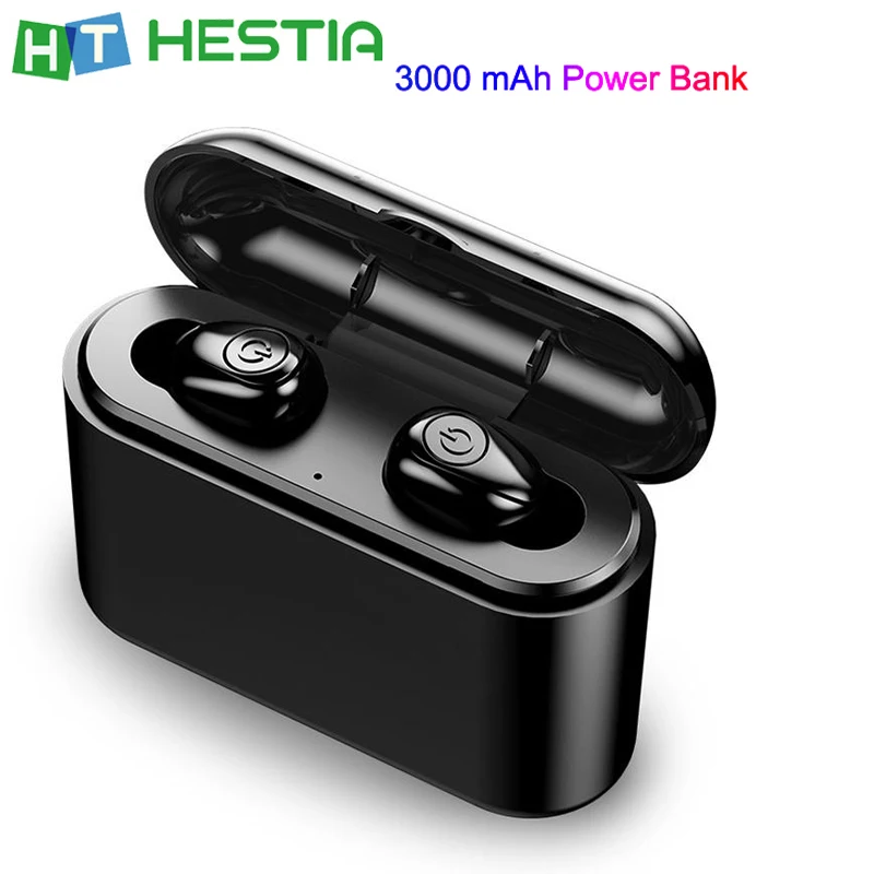 

X8 Bluetooth Earphone 5D Stereo TWS Wireless Earbuds with Dual Microphone CVC Noise Cancelling 3000mAh Power Bank Rechargable