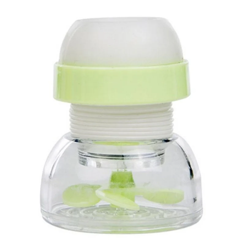 Бытовой кран экономии воды фильтр-распылитель для ванной кухни кран фильтр адаптер вращающееся устройство для экономии воды - Цвет: Светло-зеленый