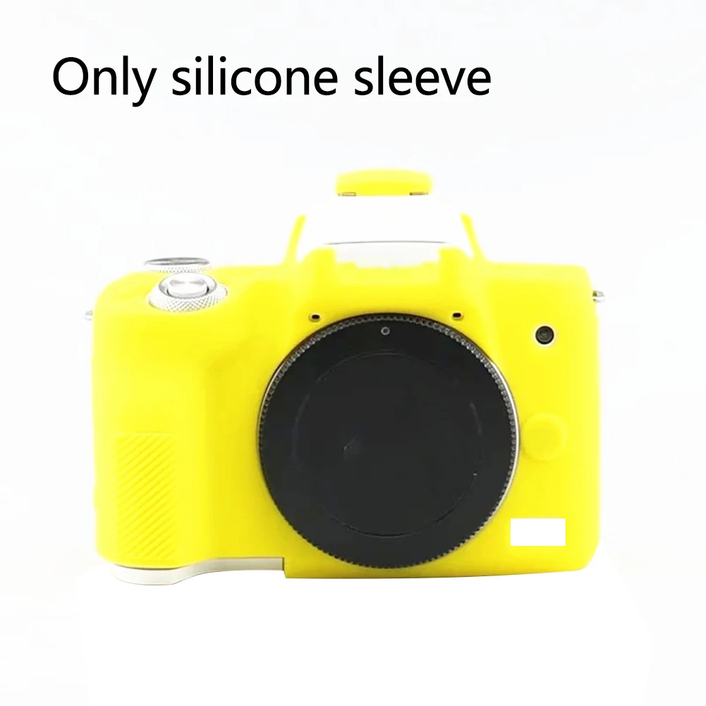 Yellow M50 Кожаный противоударный чехол, водонепроницаемый чехол для камеры, модный защитный силиконовый чехол с защитой от царапин для Canon M6 M10 M50 - Цвет: Yellow M50