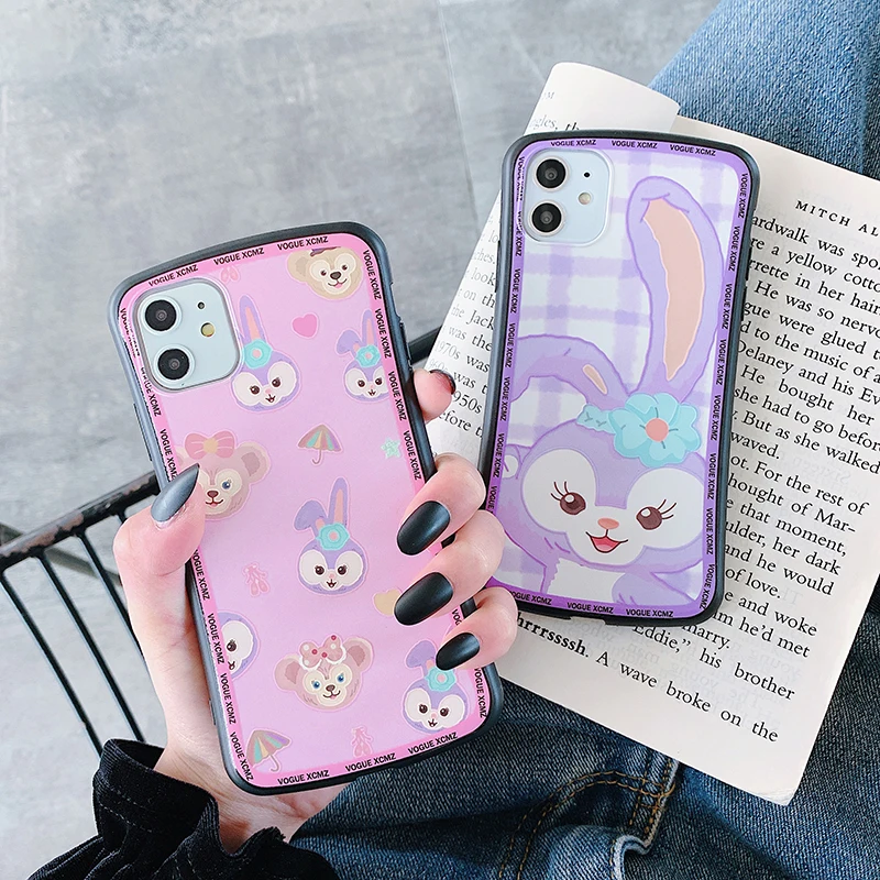 Чехлы для телефонов с милым мультяшным кроликом для iPhone 11Pro Max 6 6s 7 8 Plus X Xs Max Xr 11 Ультратонкий Мягкий чехол Fundas