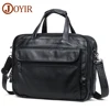 JOYIR Men Briefcases Genuine Leather Handbag 15.6