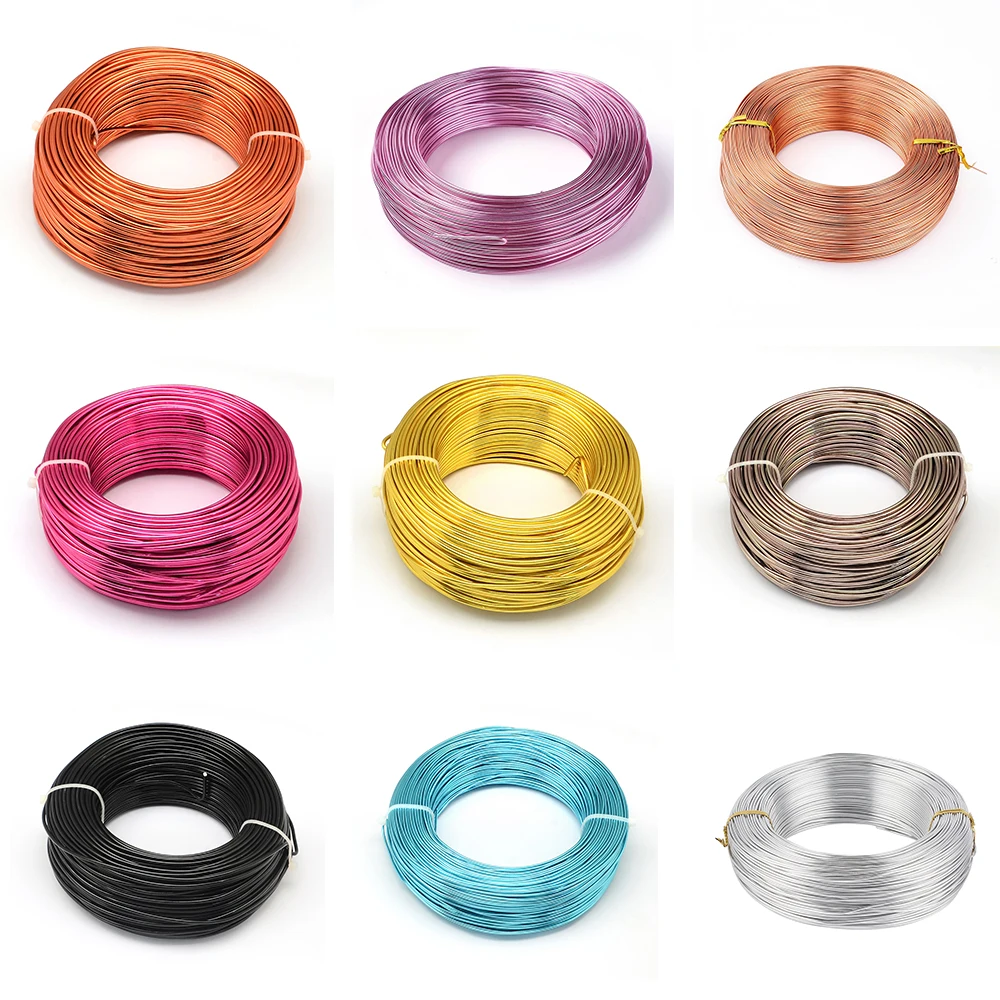 500g 0.8/1/1.2/1.5/2/3/2.5/3.5/4mm Aluminum Wire Bendable Beading Wire Supplies for Jewelry Making DIY Necklace Bracelets Craft 1 roll 0 3 0 4mm wire diameter roll copper wire beading cord fit craft beading wire jewelry making cord for diy jewelry making