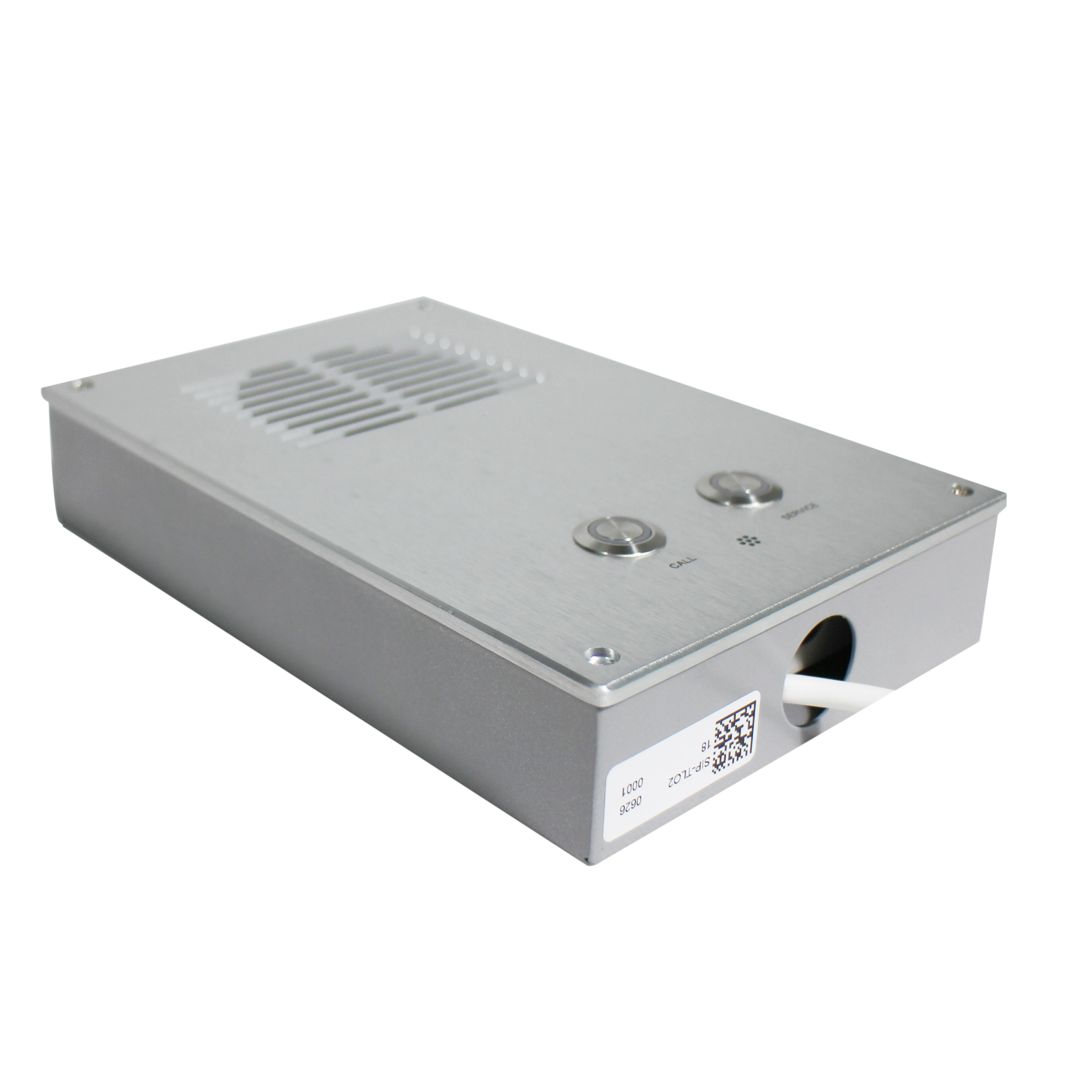 SIP PA system outdoor waterproof network terminal with built-in microphone and 2*15w amplifier for public address system