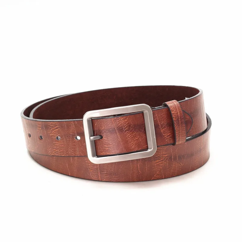 

New Faux Leather Belt for Women Fashion Waist Strap Metal Square Pin Vintage Women Belts for Jeans Dress Designer Female Belt